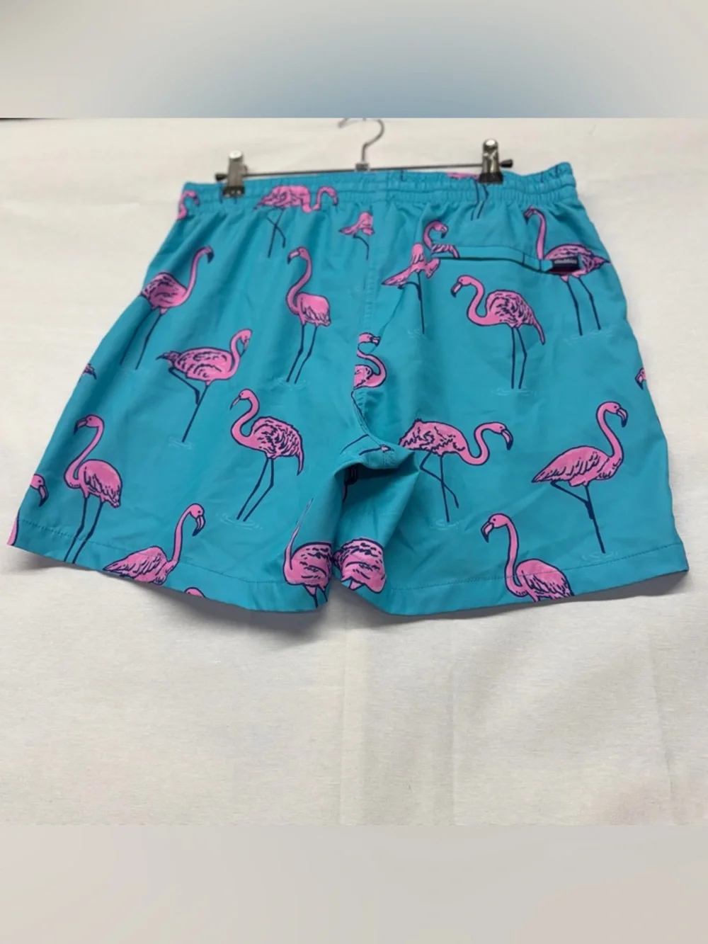 chubbies men’s Teal Swim 5.5 inch Shorts with Pink‎ Flamingo Print size XL